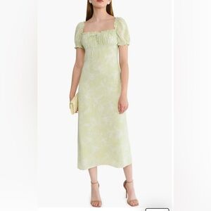 WAYF Floral Print Midi Dress, FELICITY, size S